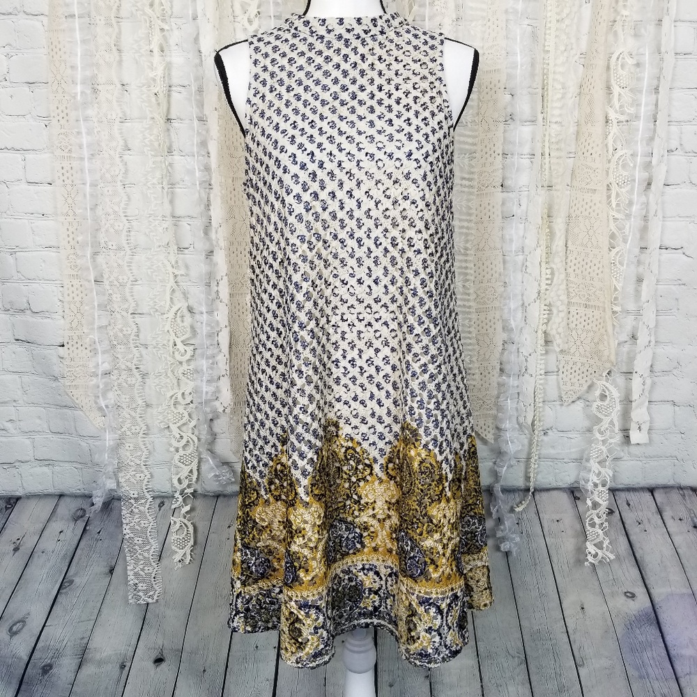 love, Fire Womens Navy and White Lace Boho Dress